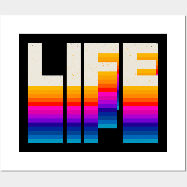 4 Letter Words - Life Wall Art by DanielLiamGill